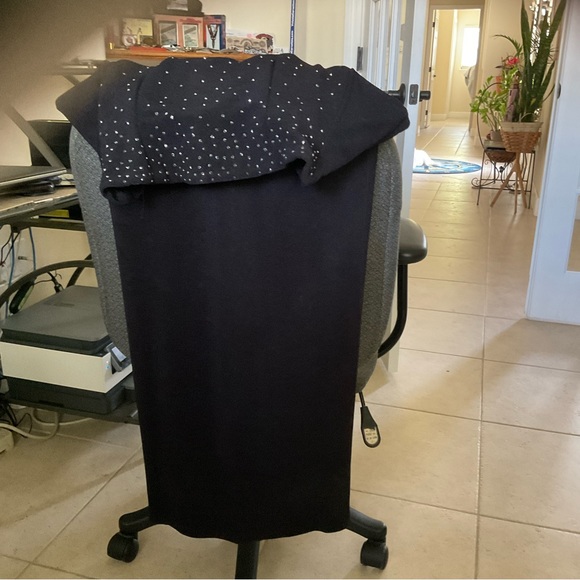 SCOTT MC CLINTOCK LONG BLACK DRESS - Picture 4 of 10